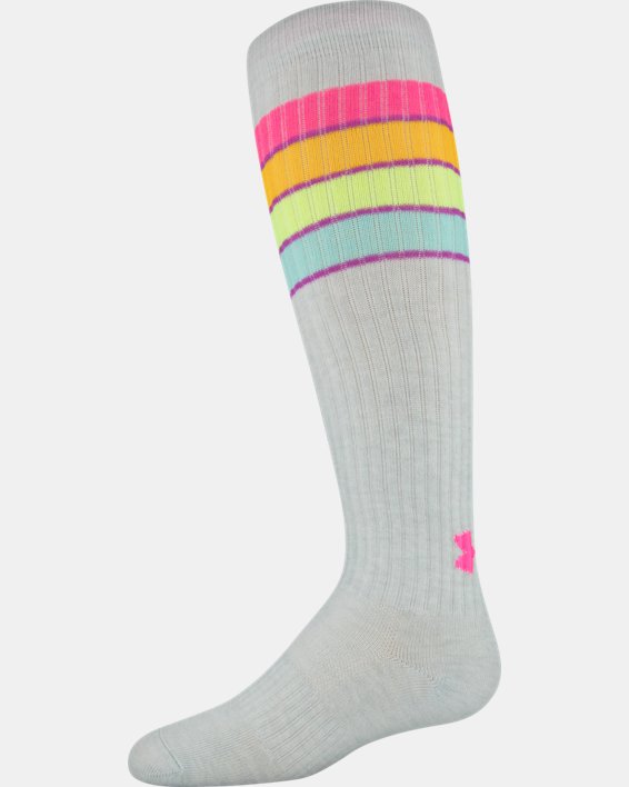 Girls' UA Over-The-Calf – 2-Pack Socks, Pink, pdpMainDesktop image number 4